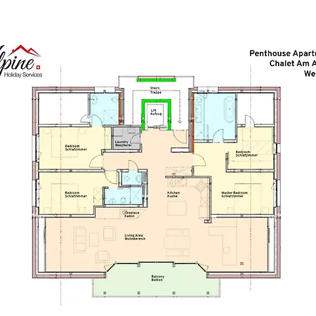 Apartment Am Acher Penthouse Wengen