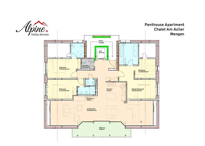 Apartamento Am Acher Penthouse Wengen